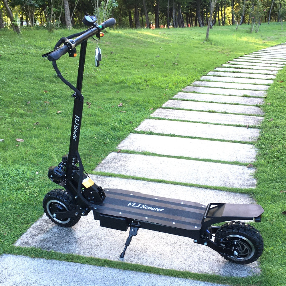 FLJ Powerful Electric Scooter 60V 5600W  Off Road Big Wheel, fast charge Motor  Foldable  Scooter.