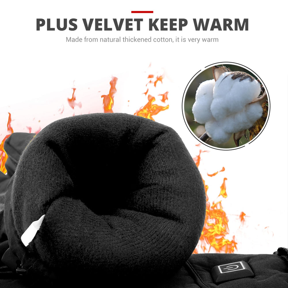 Motorcycle Waterproof Heated Gloves  Electric Thermal Heated Gloves. (battery powered)