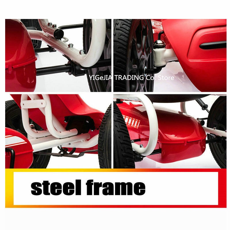 Children&#39;s Four Wheel Pedal Go Cart Sports Toy Car for Exercise Training, New Arrival Pedal Go Kart, 12 INCH eva Wheel go kart