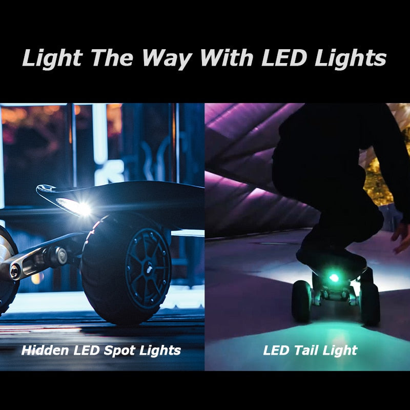 TeamGee H9V Electric Skateboard Adults Off Road Skate Board 40KMH 36KM Range Electric Longboard Carbon Fiber Board eSkateboard