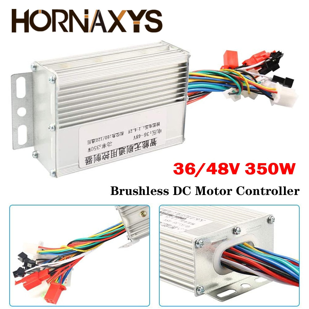 Electric Bicycle 36V/48V 350W Brushless DC Motor Controller for Electric Bicycle E-bike Scooter
