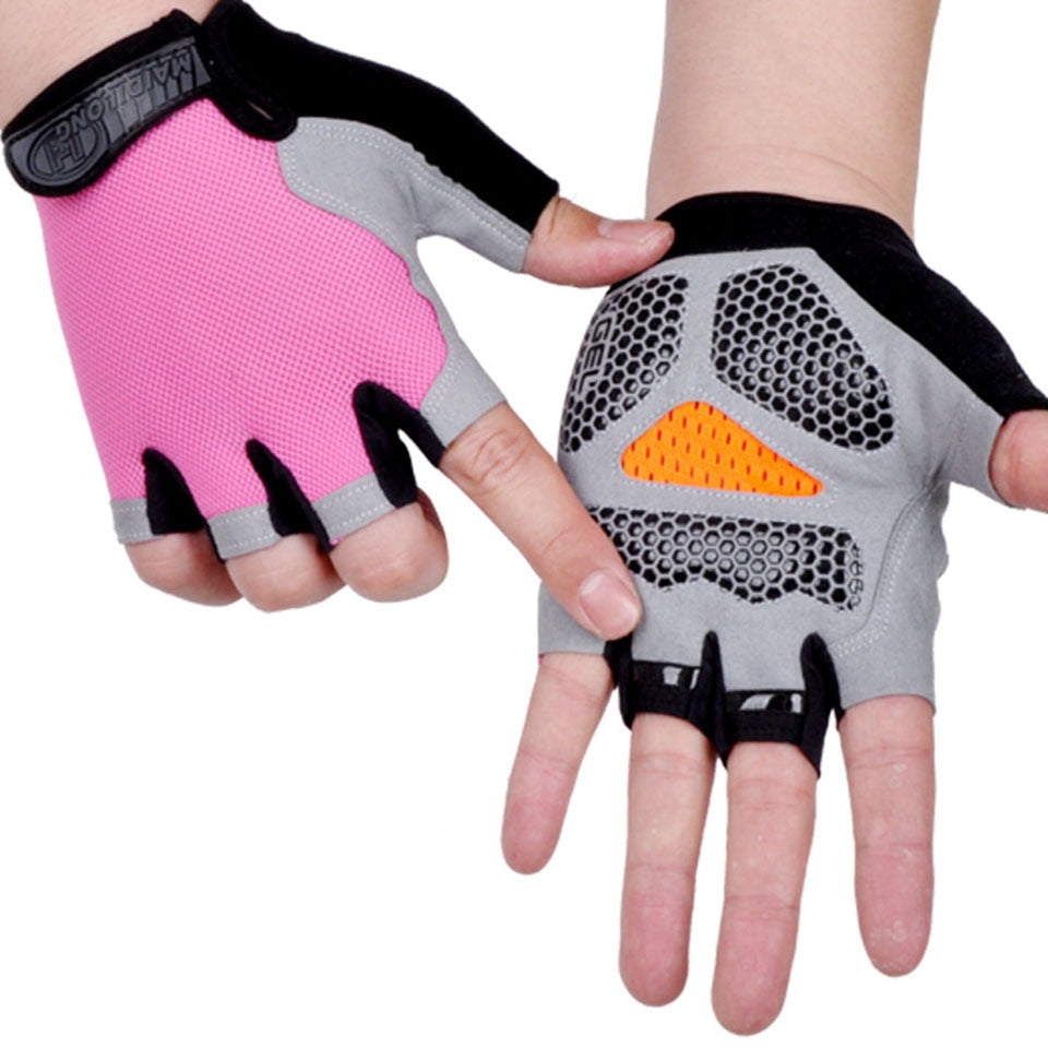 Cycling Anti-slip, Anti-sweat, unisex Half Finger Bicycle Gloves.