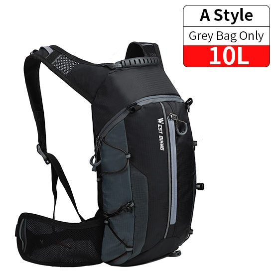 WEST BIKING Bicycle Water Bag 10L. Portable Waterproof Hydration Backpack.