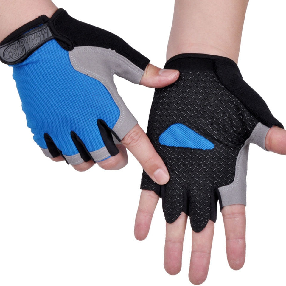 Cycling Anti-slip, Anti-sweat, unisex Half Finger Bicycle Gloves.