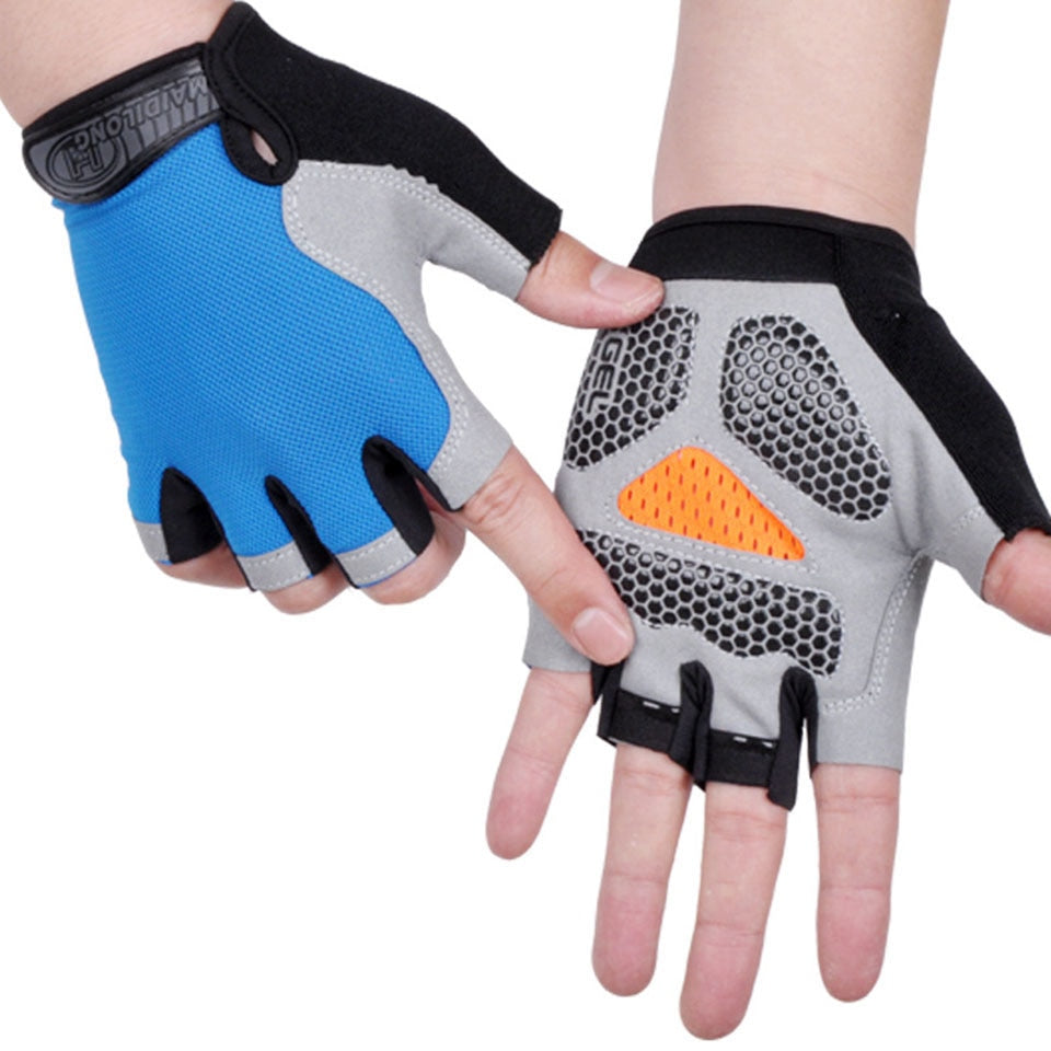 Cycling Anti-slip, Anti-sweat, unisex Half Finger Bicycle Gloves.