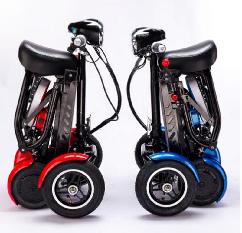 Perfect travel transformer 4 wheel folding mobility scooter. Electric scooter