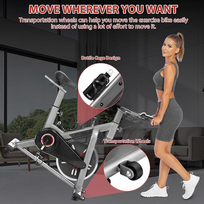 Exercise Bike Stationary Workout Machine Upright Indoor Home Gym Cycling Bicycle
