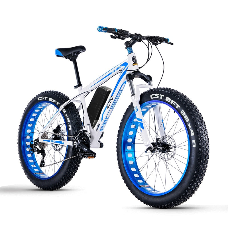 FAT EBIKE  26 Electric mountain bike fat tire electric snow ebike 48V li-ion battery 1500w rear wheel motor Hydraulic  E-MTB