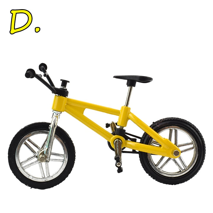 Finger bmx Mini Bike With Brake Rope Alloy Functional Mountain Bicycle Model Toys