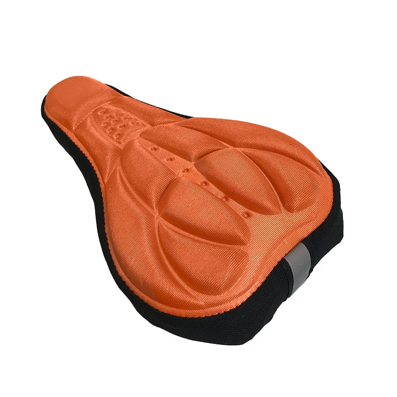 3D Saddle Cover Thick Breathable Super Soft Bicycle Seat Cushion Silicone Sponge Gel Bike Seat.