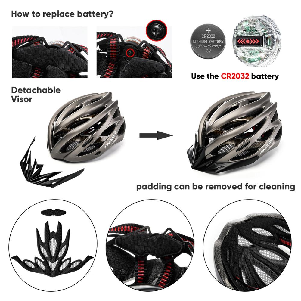 KINGBIKE  Bicycle Helmet. Unisex MTB Helmets Ultralight Integrally-molded EPS+PC.
