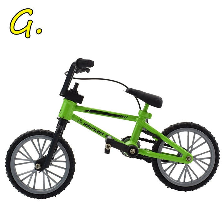 Finger bmx Mini Bike With Brake Rope Alloy Functional Mountain Bicycle Model Toys