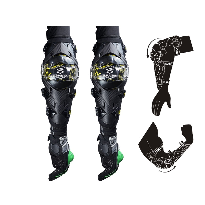 Motorcycle Elbow Protector Cuirassier Kneepad Knee Guards Motocross Downhill Dirt Bike MX Protection Off-Road Racing Elbow Pads