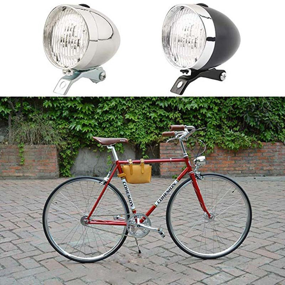 LED Retro Classic Bike Headlight.Retro Head Light Front Fog Safety Lamp