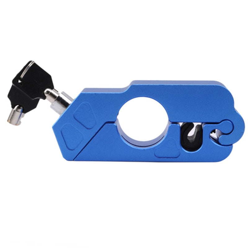Motorcycle Grip Lock Security Locking. Fits Scooters, ATV, Dirt, & Street Bikes.