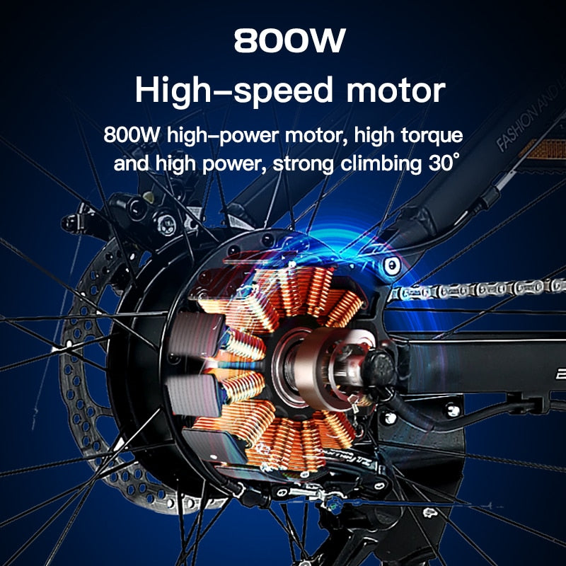 JINGHMA R3 Electric Bicycle 800W 48V20Ah Adult Men's Bike 2022 New Folding Electric Bicycle Mountain Ebike