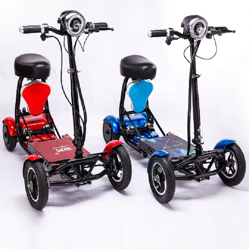 Perfect travel transformer 4 wheel folding mobility scooter. Electric scooter