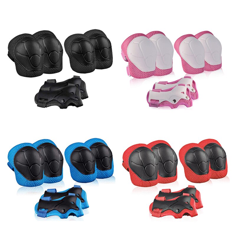 6pc Protective Gears Set for Kids. Knee Pad, Elbow Pads, and Wrist Guards.