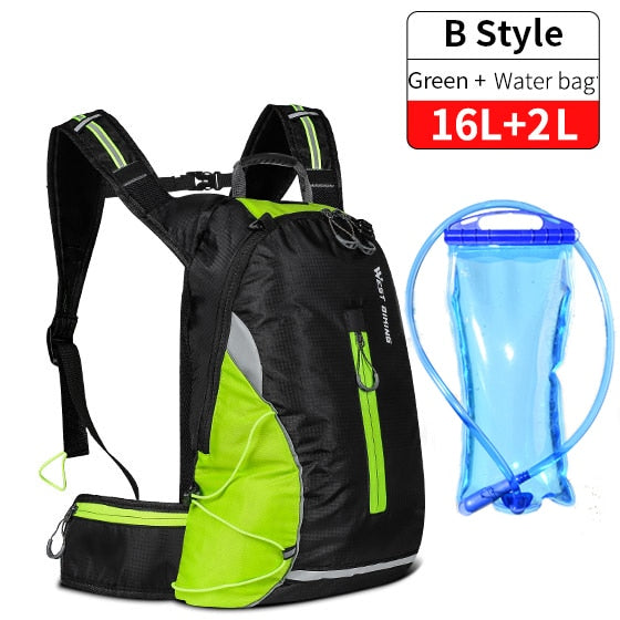 WEST BIKING Bicycle Water Bag 10L. Portable Waterproof Hydration Backpack.