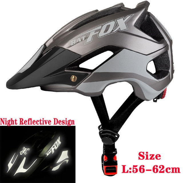 BATFOX Bicycle Helmet Ultralight Integrally-Molded Safety MTB Equipment.