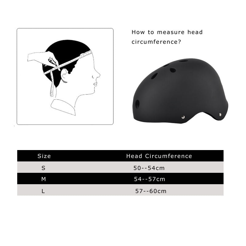 YOUGLE Round Skateboard, Cycling Crash Helmet. ~3 Size~
