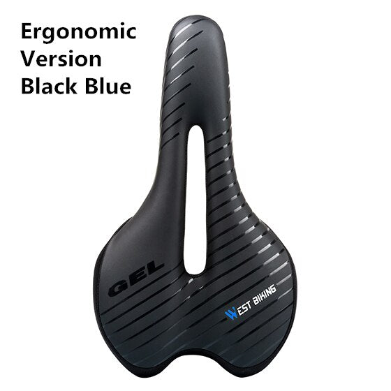 WEST BIKING Bicycle Saddle with Tail Light. Soft Comfortable Bike Hollow Cycling Bicycle Saddle
