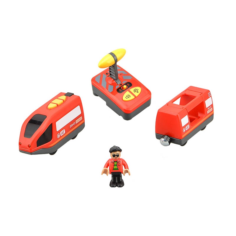 RC Electric Train Set With Carriage Sound and Light. Express Truck FIT Wooden Track.