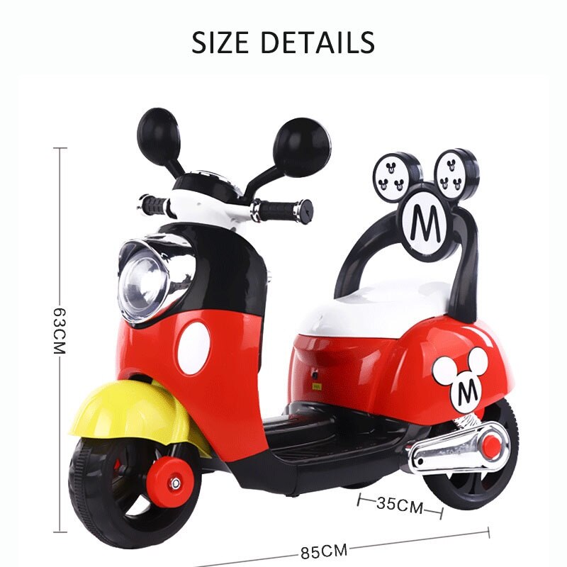 Children's  Mini Motorcycle With Music 2.4G Wireless Control. Baby Electric Remote Control Car for 1-6 Y
