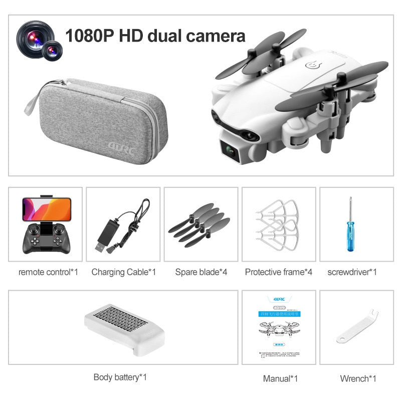 V9 RC Mini Drone 4k Dual Camera HD Wide Angle Camera 1080P WIFI FPV Aerial Photography Helicopter Foldable Quadcopter Dron.