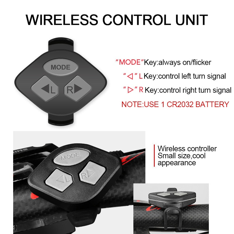 Bike Helmet With LED Turn Signal Light. USB rechargeable Smart Helmet w/ Back Lamp Safety Night Riding Warning Waterproof.