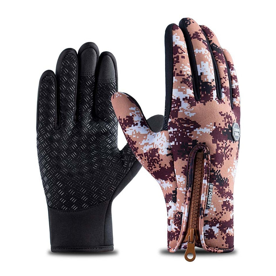 Winter Cycling Gloves Touchscreen Full Finger Glove Waterproof Outdoor Bike, Skiing, and Motorcycle Riding