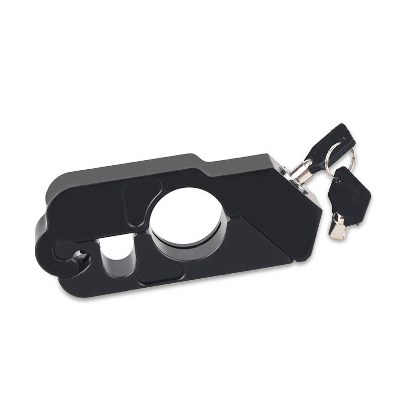 Motorcycle Grip Lock Security Locking. Fits Scooters, ATV, Dirt, & Street Bikes.
