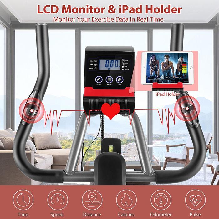 Exercise Bike Stationary Workout Machine Upright Indoor Home Gym Cycling Bicycle