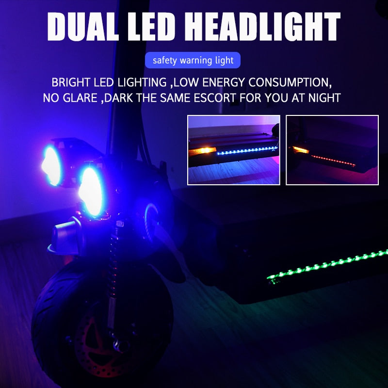 48V 2400W Kickscooter Dual Motor with Seat Folding.  Disc Brake E-scooter.