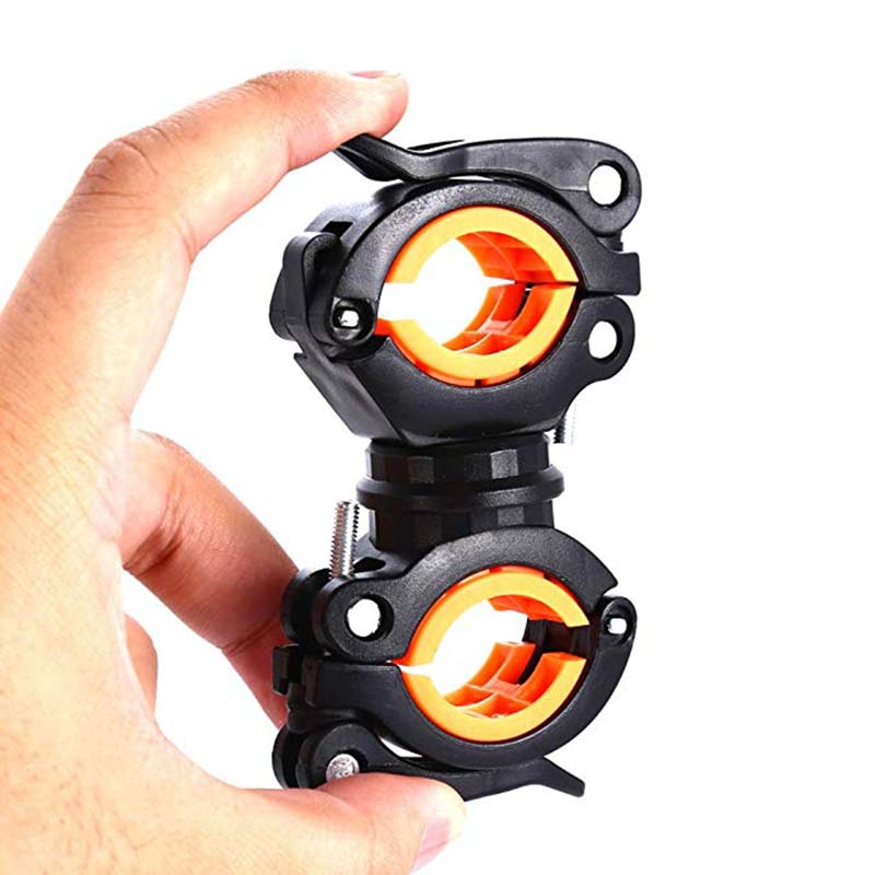 360°Rotation Cycling Clip Clamp. Flashlight Mount Holder. Universal