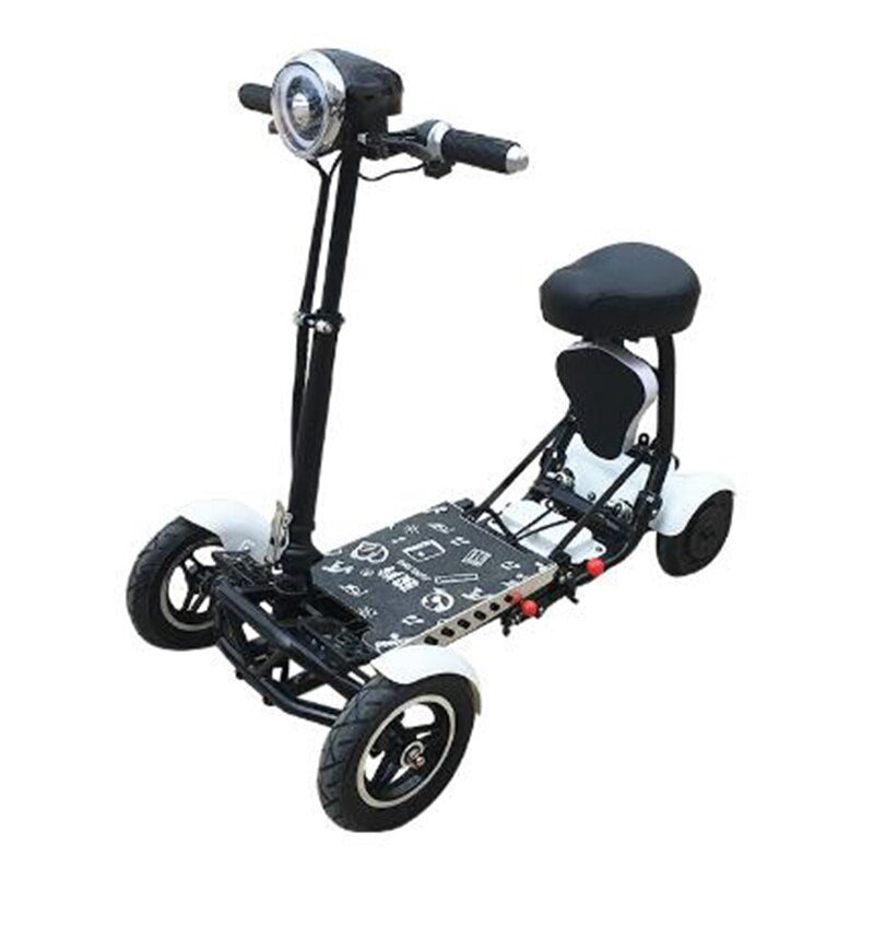 Perfect travel transformer 4 wheel folding mobility scooter. Electric scooter
