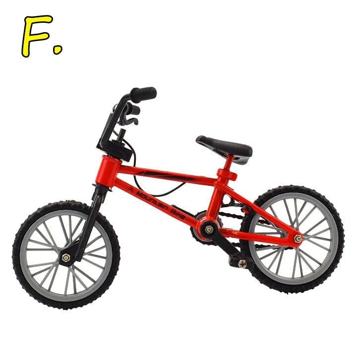 Finger bmx Mini Bike With Brake Rope Alloy Functional Mountain Bicycle Model Toys