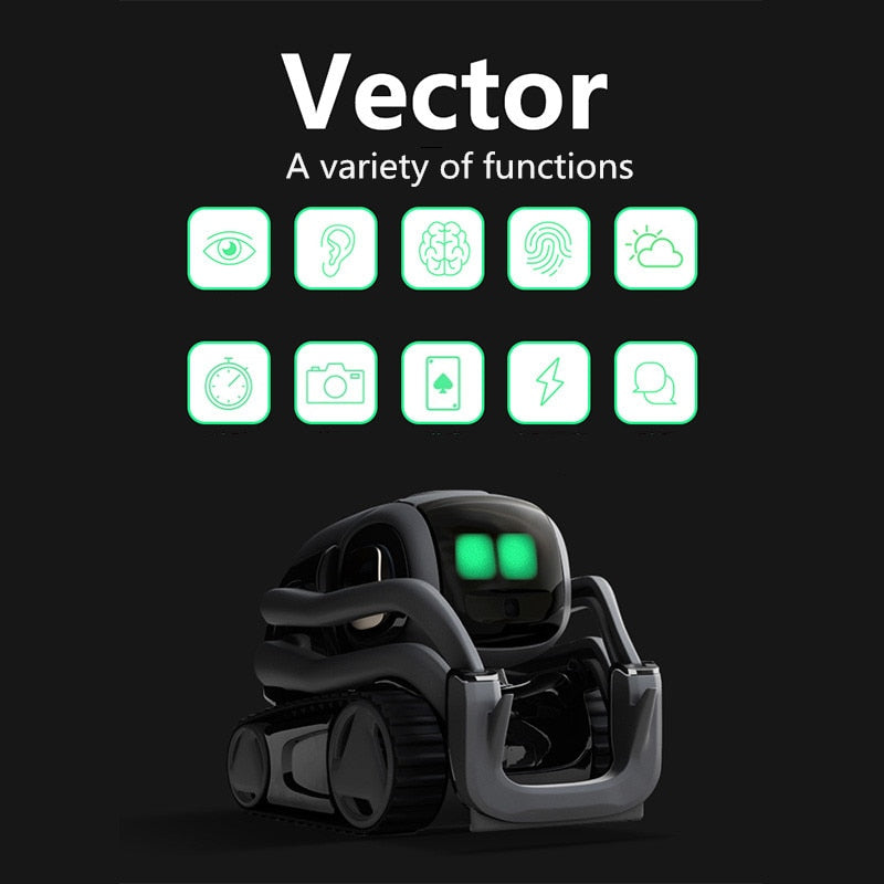 Vector Robot  Toys For Kids, Artificial Intelligence Smart Voice Early Education.