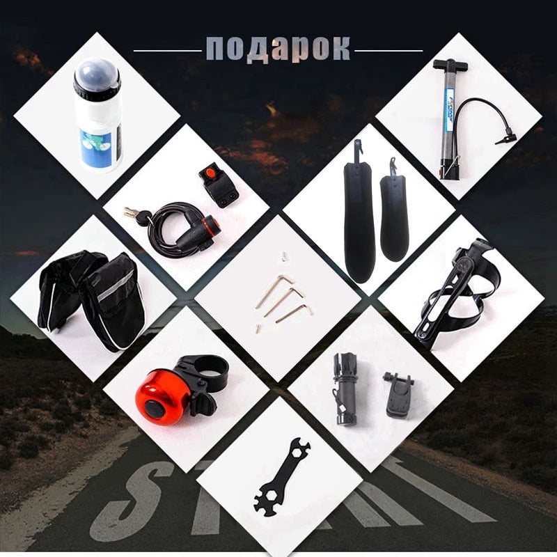 Mountain bike 21 speed 2.0 Road bike fat bike Disc Brake.