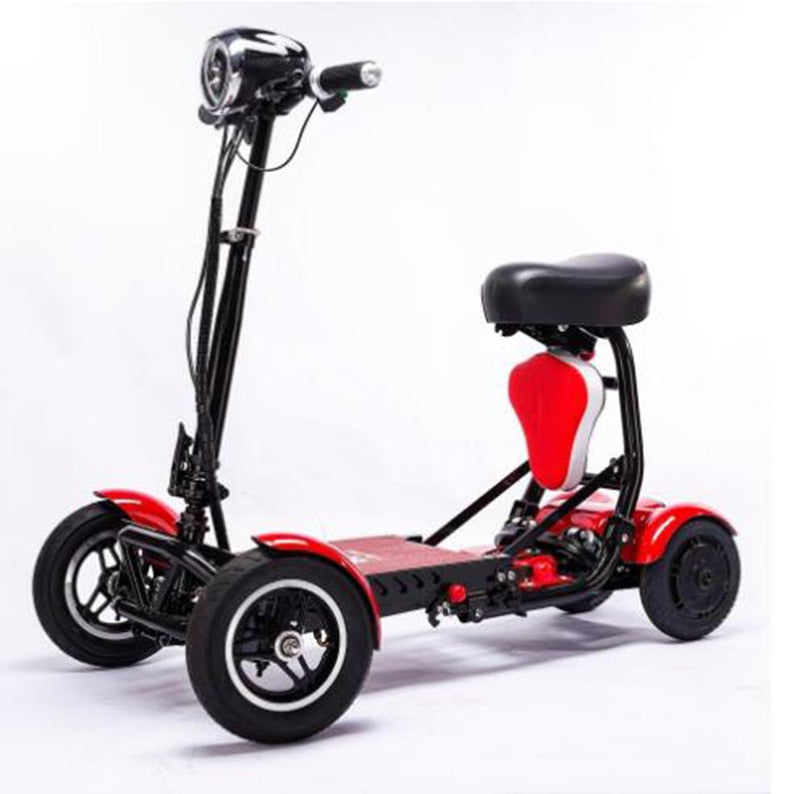 Perfect travel transformer 4 wheel folding mobility scooter. Electric scooter