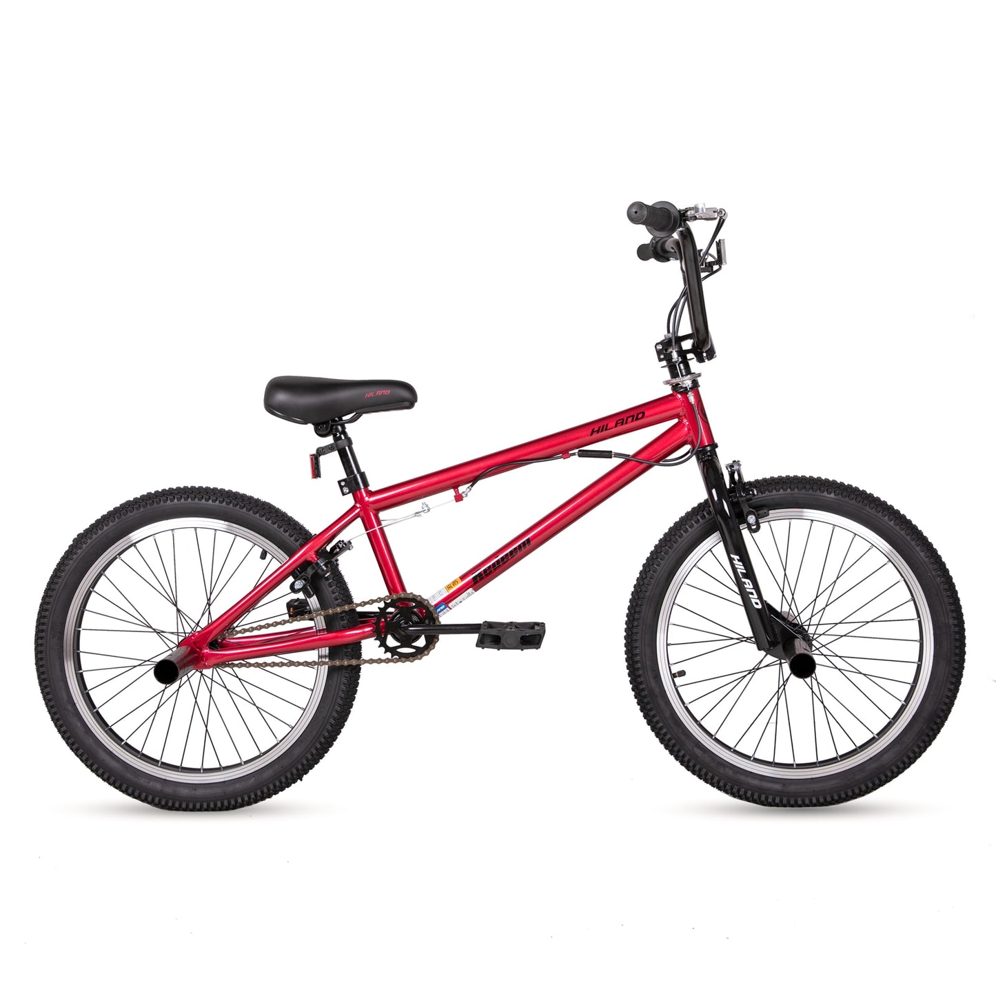 HILAND  BMX Bike Freestyle Steel Bicycle Bike Double Caliper Brake Show Bike Stunt Acrobatic Bike