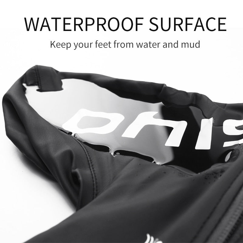 GIYO Waterproof Cycling Overshoes Bicycle Shoes Covers Bike Reflective Windproof MTB Road Winter Fleece Warm Bike Lock Protector