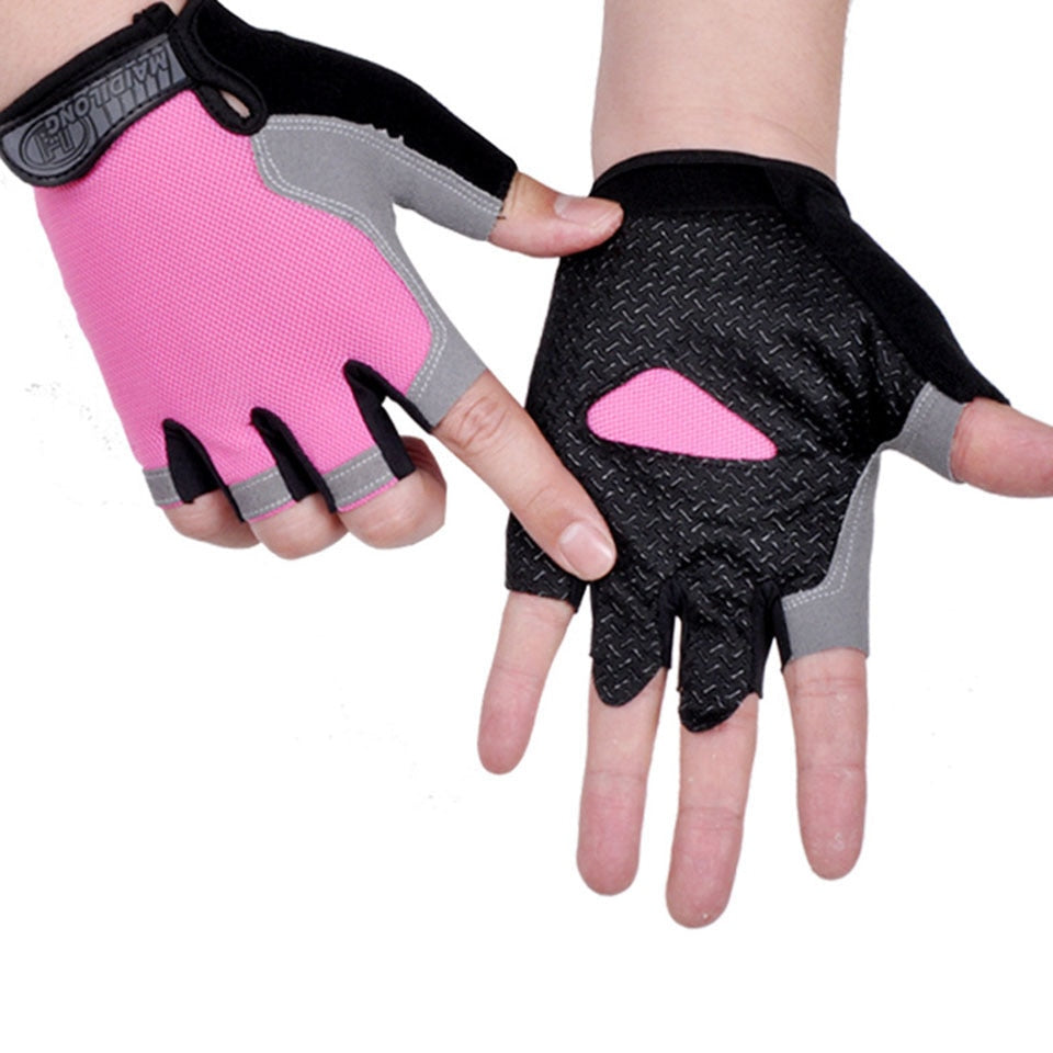 Cycling Anti-slip, Anti-sweat, unisex Half Finger Bicycle Gloves.