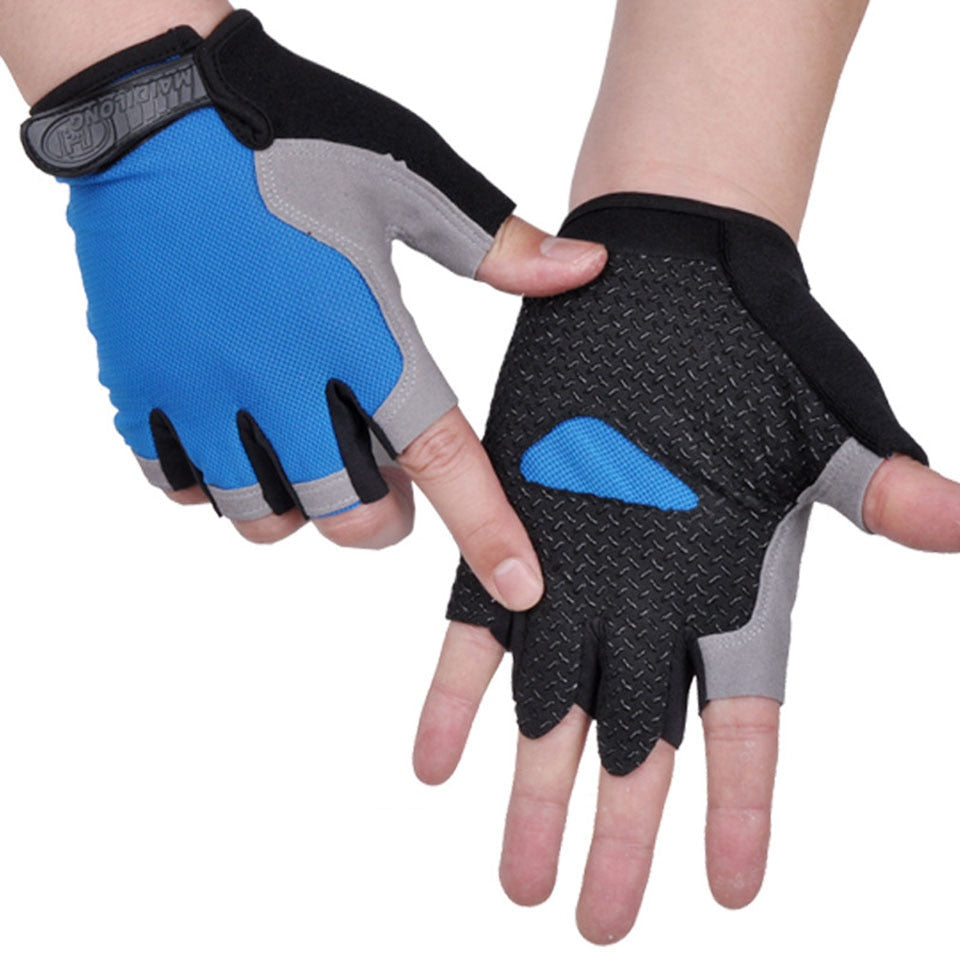 Cycling Anti-slip, Anti-sweat, unisex Half Finger Bicycle Gloves.