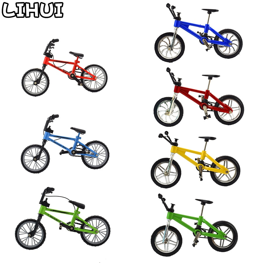 Finger bmx Mini Bike With Brake Rope Alloy Functional Mountain Bicycle Model Toys