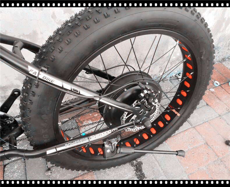 FAT EBIKE  26 Electric mountain bike fat tire electric snow ebike 48V li-ion battery 1500w rear wheel motor Hydraulic  E-MTB