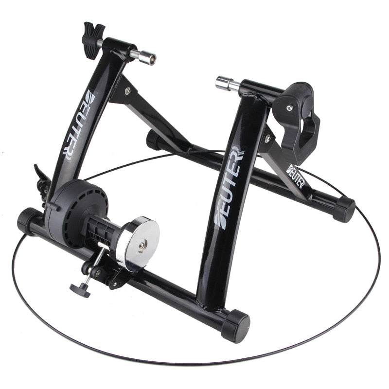 Indoor Exercise Bicycle Trainer. 6 Levels Home Bike Trainer MTB Road Bike Cycling Training Roller Bicycle Rack Holder Stand
