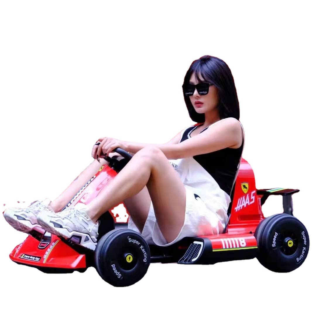 Drift Car Electric Kart Men & Women Rechargeable Children Toy Car Can Sit Adult Adjustable