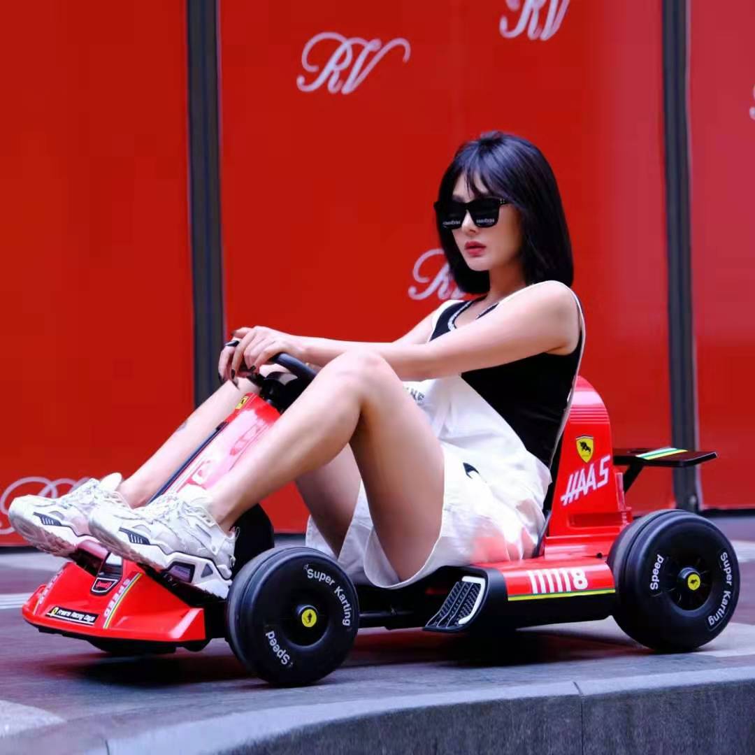 Drift Car Electric Kart Men & Women Rechargeable Children Toy Car Can Sit Adult Adjustable