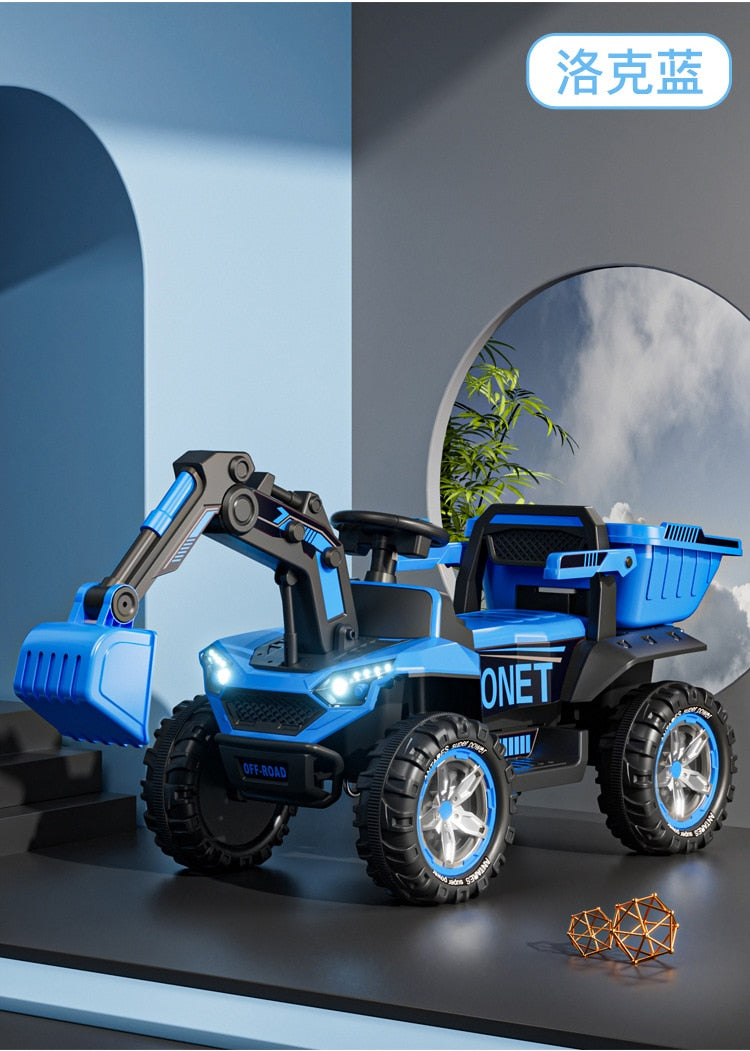 Oversized Electric Excavator  Electric Boys‘ Charging Outdoor Toys Engineering Car Riding Vehicles for Kids In Ride On